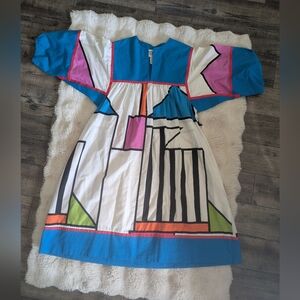 Krist Gudnanson California Cotton Wearable Art Kaftan Mumu Dress
